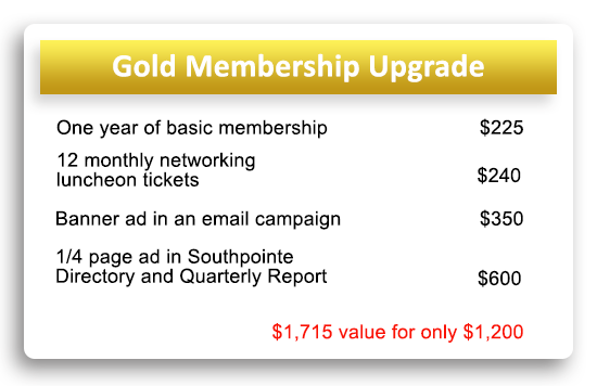 Southpointe Chamber Gold Membership